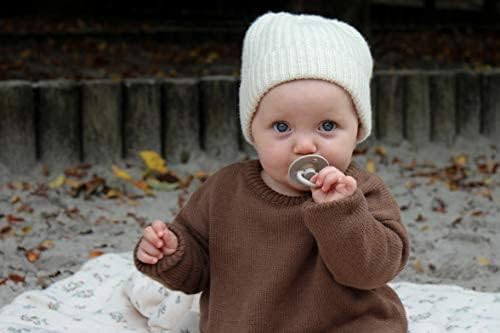 BIBS Pacifiers Colour Collection | Natural Rubber Baby Pacifier | Set of 2 BPA-Free Soothers | Made in Denmark | 6+ Months (Pack of 2) | Sage Night