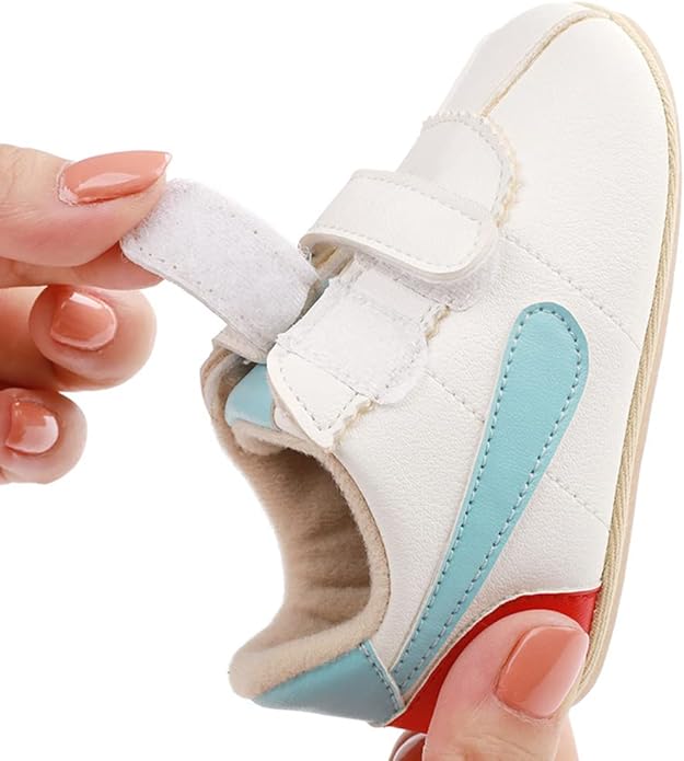 Clowora Baby Boys Girls Shoes Non-Slip Rubber Sole Sneakers Infant First Walking Toddler Crib Shoes Newborn Loafers Flats.