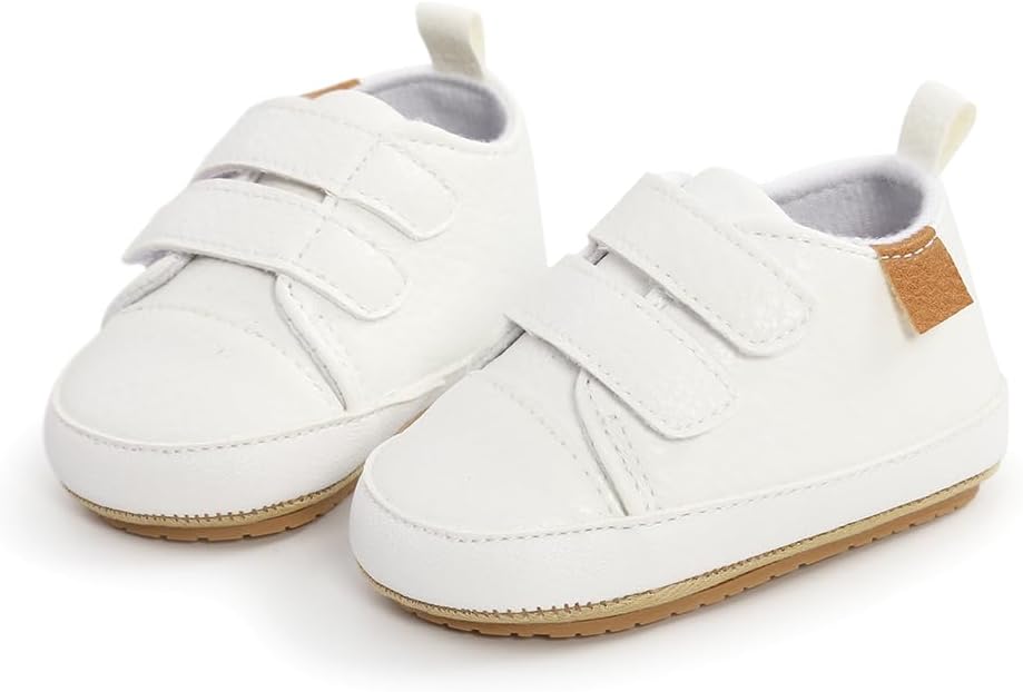 Clowora Baby Boys Girls Shoes Non-Slip Rubber Sole Sneakers Infant First Walking Toddler Crib Shoes Newborn Loafers Flats.