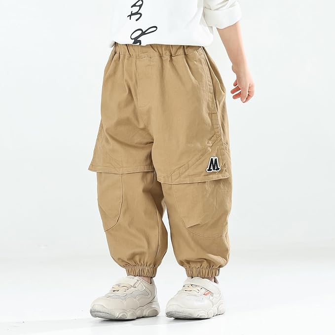 MINI PANDA Toddler Pants Boys& Girls, Relaxed Stretch Twill Toddler Casual Pants