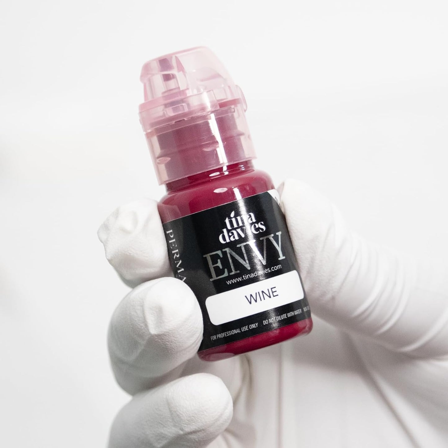 Tina Davies Professional Envy & Lust Lip Pigments - Permanent Lip Makeup - Colors Heal True to Tone - High Retention - Envy Nude, 1/2oz/15ml Bottle