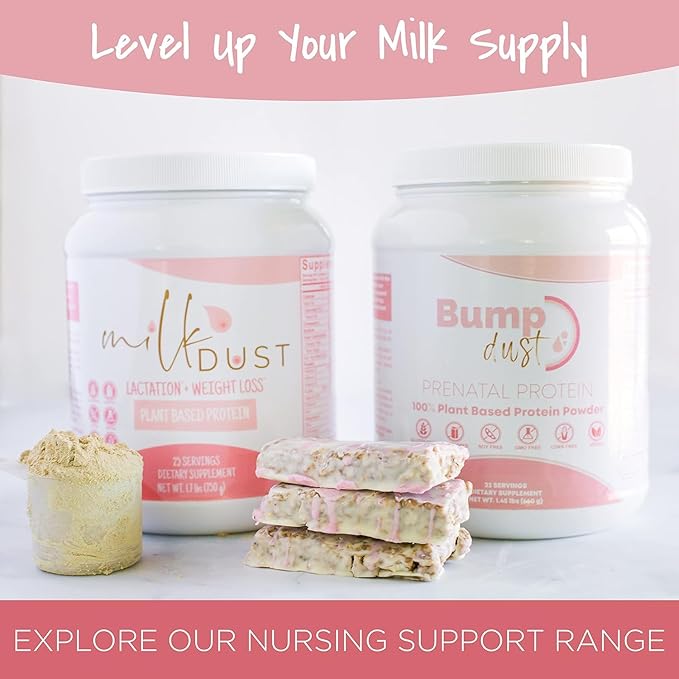 MILK DUST Protein Powder 660g | Breastfeeding Powder for Nursing Moms | Lactation Support Pea Powder | Vegan & Dairy-Free | Sweet Vanilla | 22 Servings (Vanilla.)