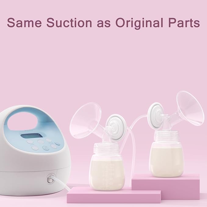 20 mm Flange Compatible with Spectra S2 S1 9 Plus Ameda MYA Motif Luna Cimilre Breast Shield, Duckbill Valves Replacement, Replace Wide Mouth Flange