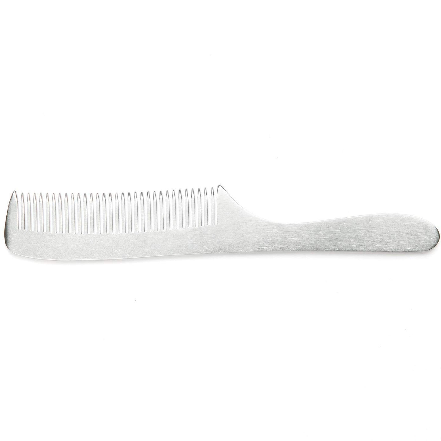 Fendrihan Sturdy Metal Fine Tooth Barber Grooming Comb with Handle (6.8 Inches)