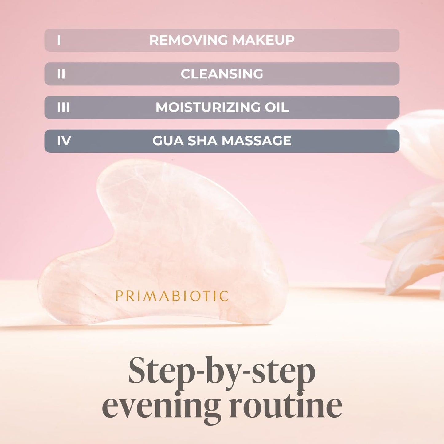 Gua Sha Stone ā Facial Massage Tool for Wrinkles ā Rose Quartz Guasha ā Skin Care ā Beauty Products ā Massage Tool for Skin Care ā Anti-Aging