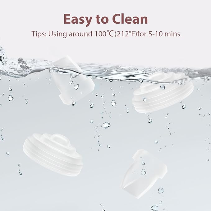 4Pack Silicone Duckbill Valve & 2Pack Silicone Diaphragm Compatible with Momcozy M5 Wearable Breastpump, Electric Breast Pump Replacement Parts for M5, Breastfeeding Essential Accessories