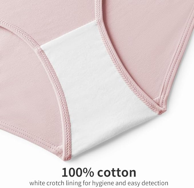 Angelhood 6 Pack Womens Cotton Maternity Underwear,Healthy Maternity Pregnancy Panties Postpartum Mother Under Bump Underwear
