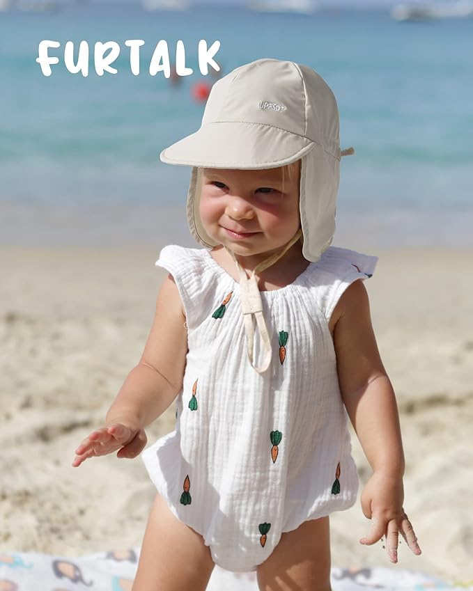 FURTALK Baby Sun Hat Girls and Boys Summer Beach Swim Hat Essentials UPF 50+