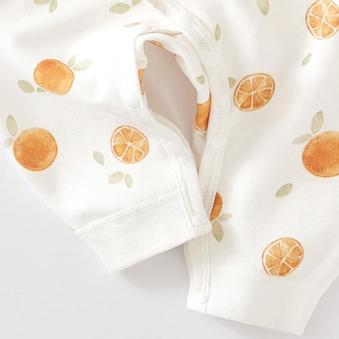 100% Organic Cotton Soft 0-6 Months Unisex Footless Newborn Baby Sleepers Pajamas Romper Boys Girls Long Sleeve