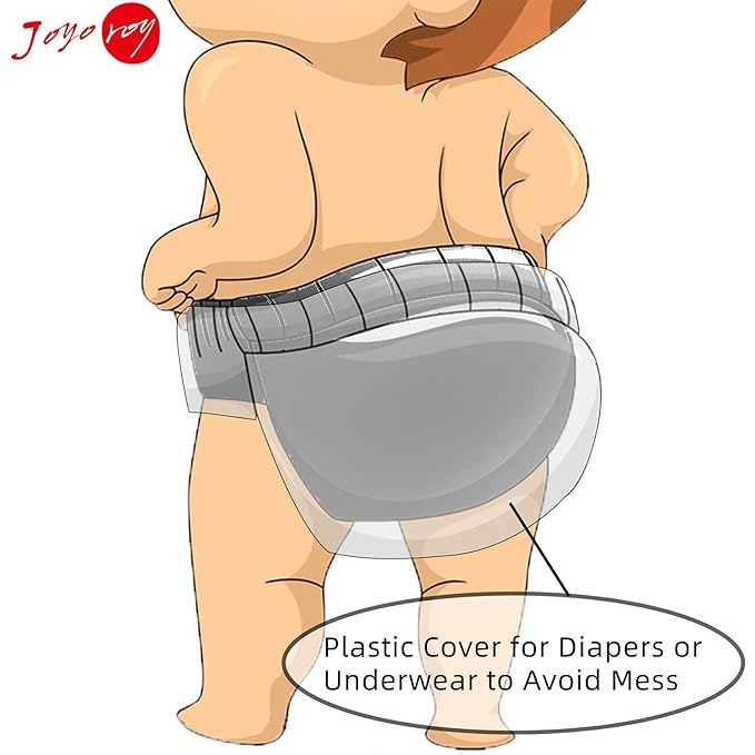 Joyo roy Plastic Diaper Covers Toddler Plastic Underwear for Potty Training Cloth Diaper Covers for Girls Rubber Pants for Toddlers Rubber Training Pants for Toddlers 4t Waterproof Underwear