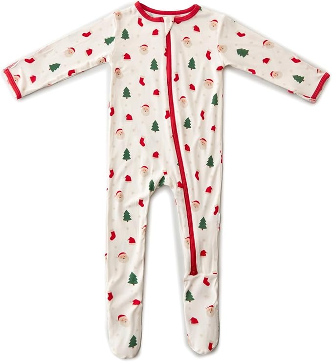 Bamboo Little Soft Baby Footie Pajamas, Baby Clothes, Newborn Sleepers, 95% Viscose and 5% Spandex, 0-24 Months