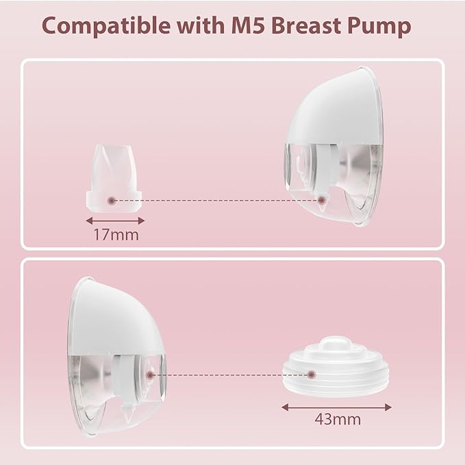14PCS Breast Pump Parts, 10Pack Silicone Duckbill Valve & 4Pack Silicone Diaphragm Compatible with Momcozy M5 Wearable Breastpump, M5 Breast Pumps Replacement Accessories Breastfeeding Essentials Kit