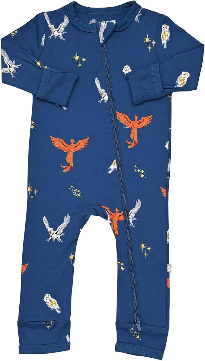 KYTE BABY Unisex Rayon Made From Bamboo Zippered Rompers 0-24 Months