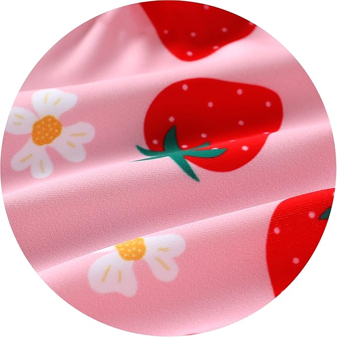 Newborn Baby Girl Ruffle Swimsuit Infant Toddler One Piece Floral Bikini Beach Bathing Swimwear Set
