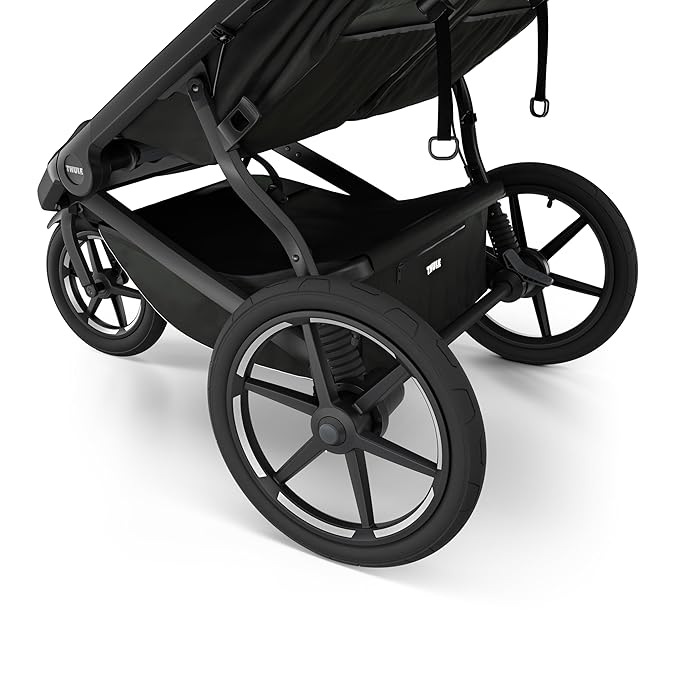 Thule Urban Glide 3 Double Child All-Terrain Stroller, Lightweight, Air-Filled Tires & Suspension, Integrated Hand Brake