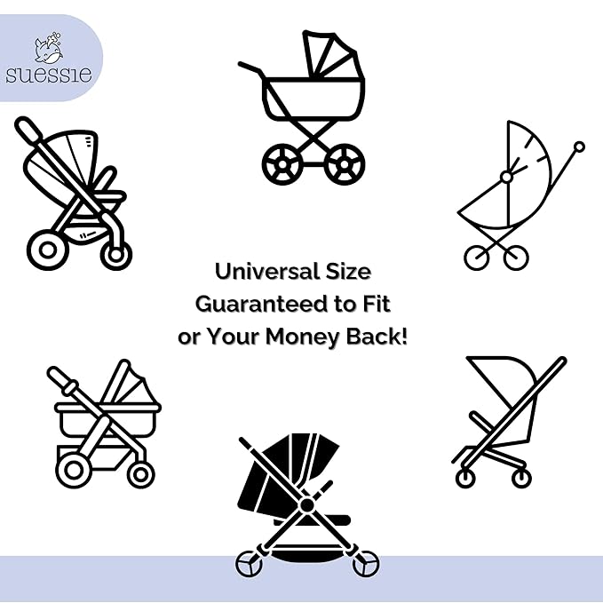 Suessie Stroller Liner - Universal and Reversible Seat Insert, Sweet Dreams