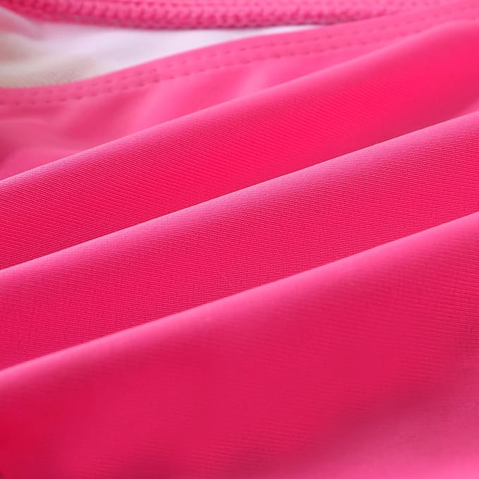 YOUNGER TREE Toddler Girls Two Pieces Swimsuit Color Block Stripe Swimwear Summer Beach Bathing Suit 18M-5T