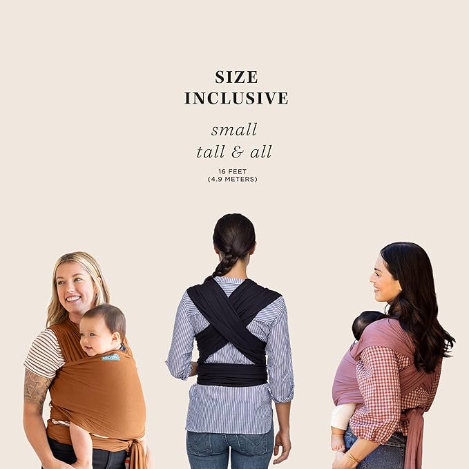 Moby Baby Wrap Carrier Evolution by Petunia Pickle Bottom for Newborns to Toddlers (8-33lbs), Infant Sling Carrier, Hands Free Design, Adjustable for All Body Types (Starry Nights of Salvador)