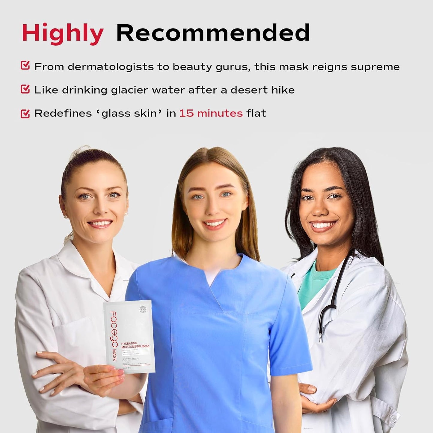 Collagen Face Mask - Hydrating & Moisturizing Sheet Mask with Natural Centella Asiatica for Soothing Skincare, Deeply Nourishing Dry Skin 1-Count