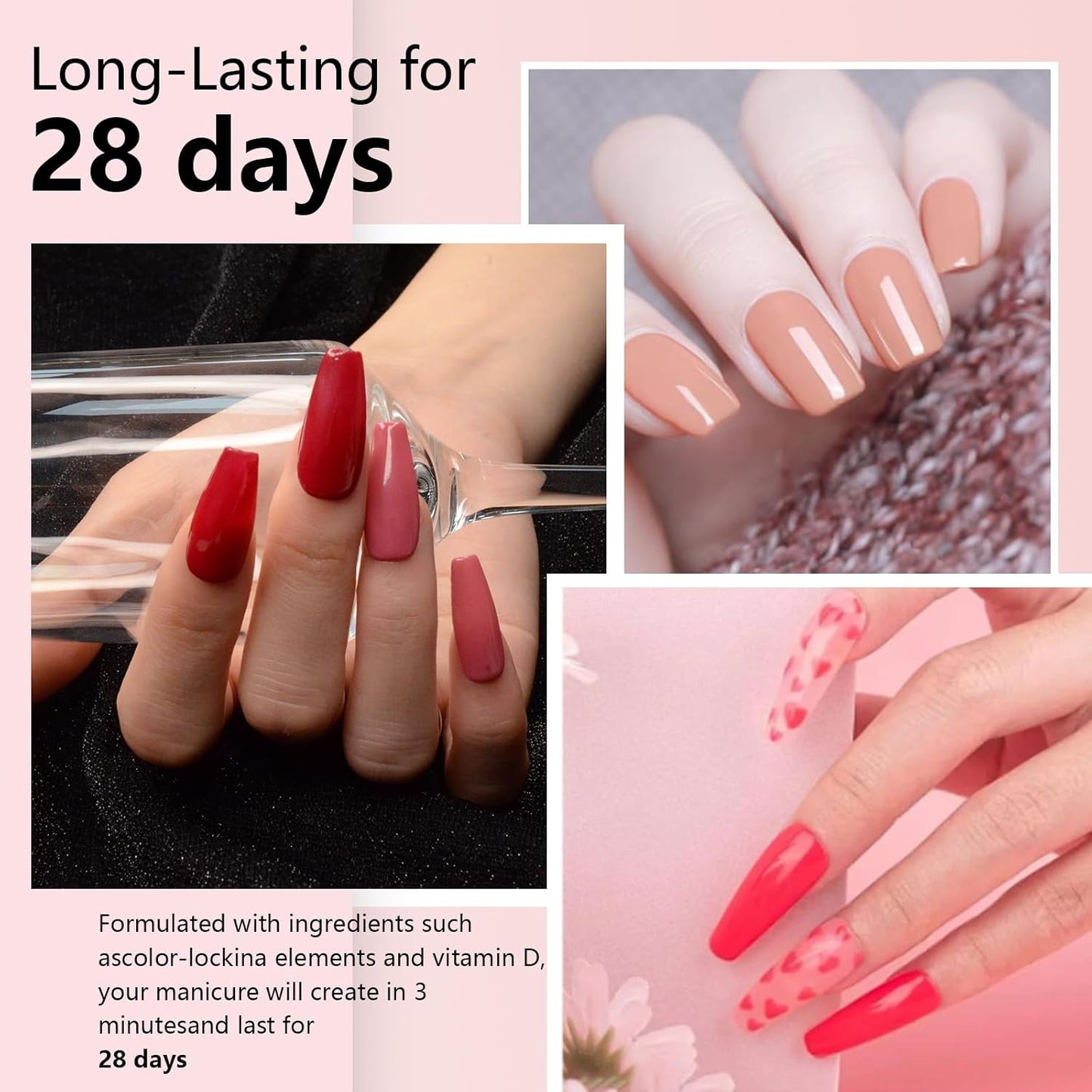 12 Pcs Dip Powder Nail Kit Starter Quick Drying, 6 Colors Nude Brown Grey Mocha Dipping Powder Kit With Base & Top Coat/Activator/Brush Saver No Needed Nail Lamp Curing