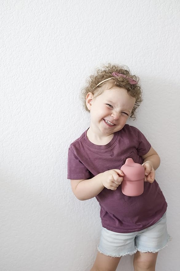Pura my-my Silicone Sippy Cup 5oz/150ml - Training Cup, Reusable, Platinum Food Grade Medical Grade, Spill Proof Cups for Kids, Toddlers, Babies & Infants (Slate)