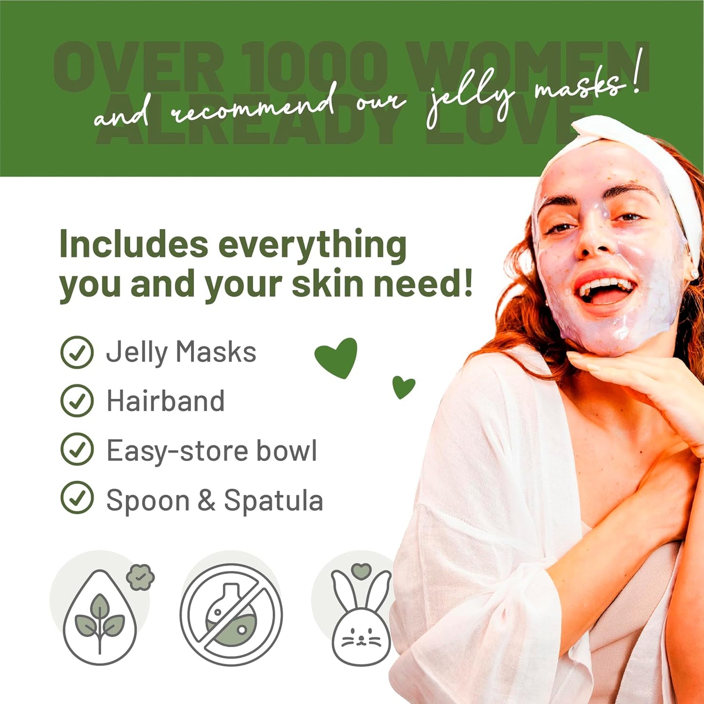 BRÜUN Peel-Off Tea Tree Jelly Mask for Face Care – A 23 fl oz Rubber Jar for 30 to 35 Treatments – A Skin Care Moisturizing Gel Mask of Spa Set for Men, Women and Adults