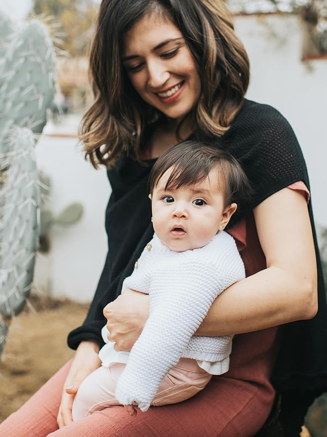 We are Amma | The Cocoon™ - Newborn Essentials Must Haves: Nursing Cover for Breast Feeding Essentials | Nursing Sweater Used as Breastfeeding Cover (Black, Plus Size)