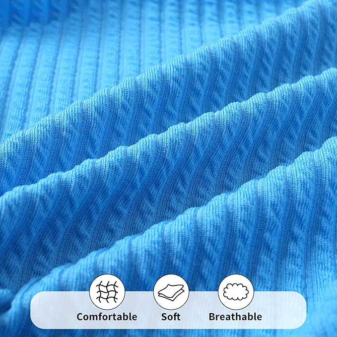 Happy Town Toddler Swimsuit Girl Solid Color Stripe One-Piece Baby Bathing Suits