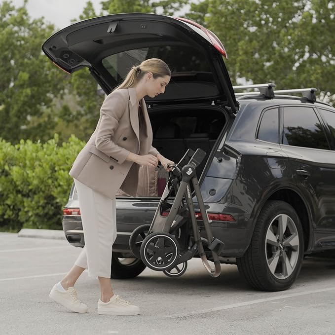Maxi-Cosi Zelia™ Luxe 5-in-1 Modular - Baby Travel System Car Seat and Stroller, Infant Car Seat and Stroller Combo, Baby Car Seat and Stroller Combo in New Hope Grey