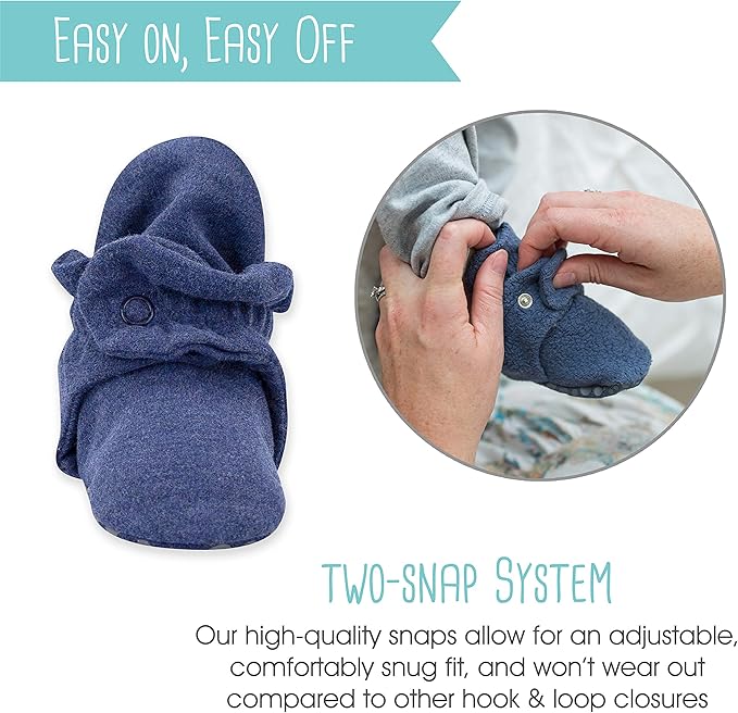 Zutano Organic Baby Booties Newborn Infant, Lost Baby Socks Solution, Unisex, Girl, Boy, 0-3, 3-6, 6-12, 12-18, 18-24 Months