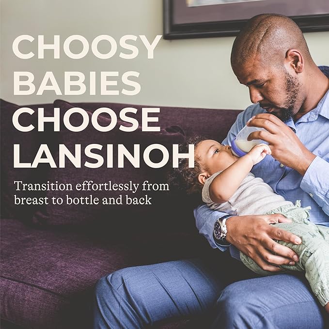 Lansinoh NaturalWave Baby Bottle Nipples, Extra Slow Flow, Size XS, 0+ Months, 4 Count – 100% Soft, Durable Silicone, Made Without BPA BPS, Anti-Colic, Supports Baby’s Developing Mouth and Teeth