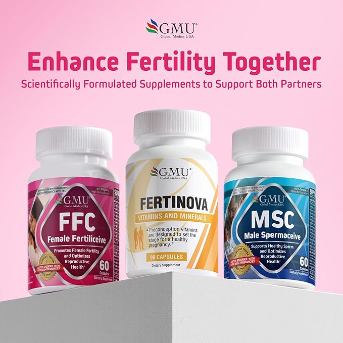 FFC Female Fertiliceive -Clinically Tested Hormonal Support Formula |65% Pregnancy Rate in 3 Months |4,000+ Real-World & 500+ Doctor-Verified Pregnancies |Supports Ovulation & Egg Health | Halal