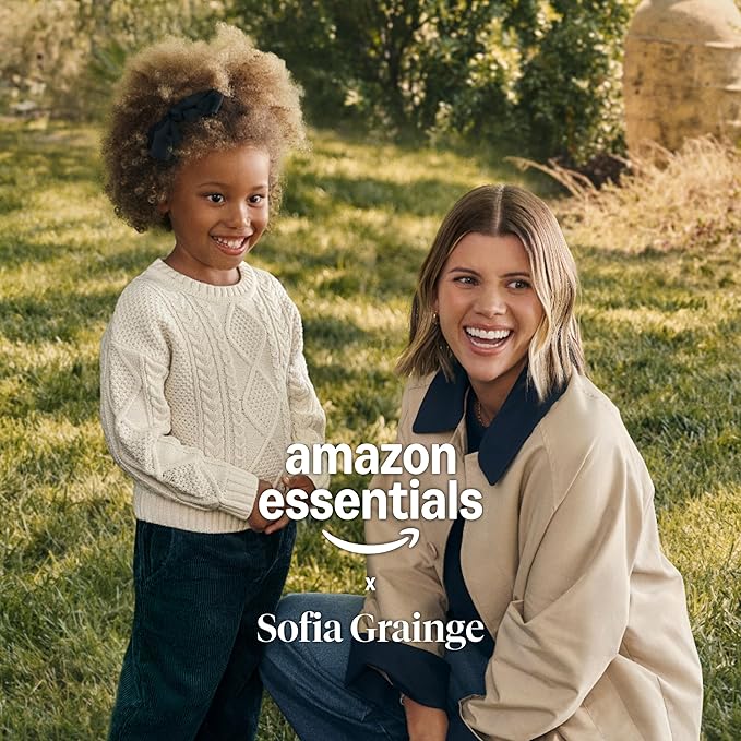 Amazon Essentials x Sofia Grainge Unisex Babies' Hat and Mittens Set
