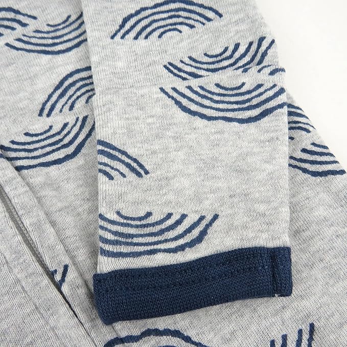 HonestBaby Baby Sleep N' Play One-Piece Zip-Front Footed Organic Cotton Pajama Sleeper