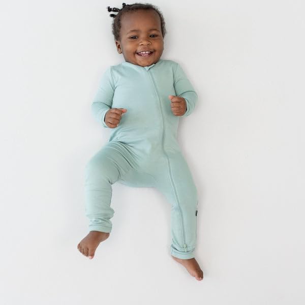 KYTE BABY Unisex Rayon Made From Bamboo Zippered Rompers 0-24 Months