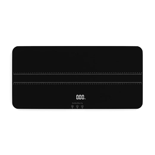 SIKE Medium-Small Veterinary Scale, Dog Scale (±10g) Accuracy, Max 220lbs, Digital Pet Scales and USB Recharging Cord Included, 27 x 13 inch Tempered Glass Platform with Anti Slip Sticker