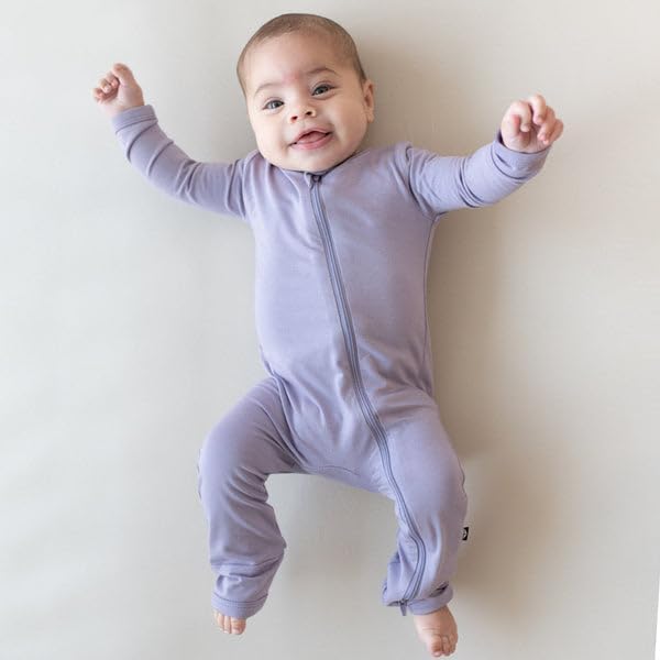 KYTE BABY Unisex Rayon Made From Bamboo Zippered Rompers 0-24 Months