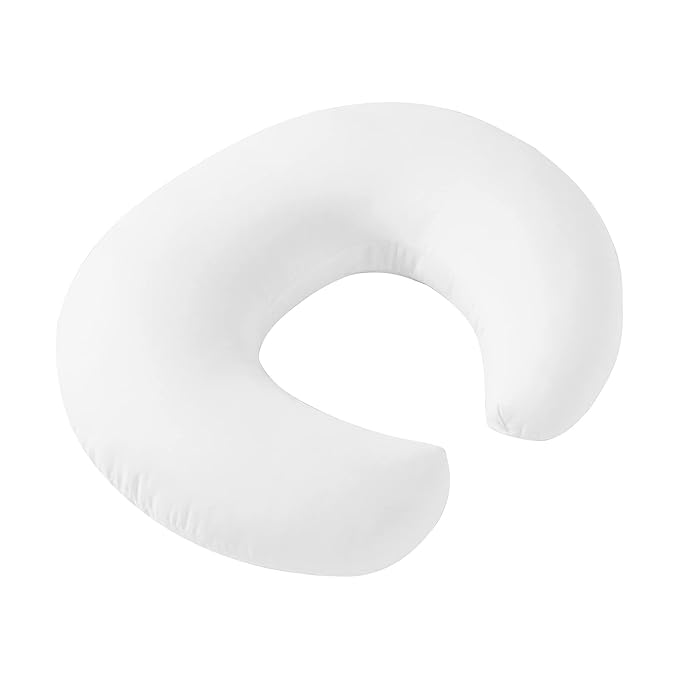 Nursing Pillow and Positioner with Cover for Breastfeeding and Bottle Feeding, Propping Baby, Tummy Time, Baby Sitting Support, Awake-Time Support (Pillow Only, 22" x 17.7" x 5.9")
