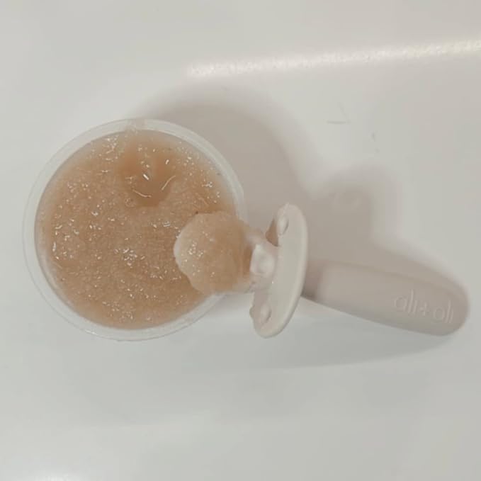 Ali+Oli 3pc Silicone Spoon Set for Baby (Coco) - Unbreakable Self-Feeding Utensils, 6 Months & Up, Multi-Stage Feeding Spoon With Ergonomic Design