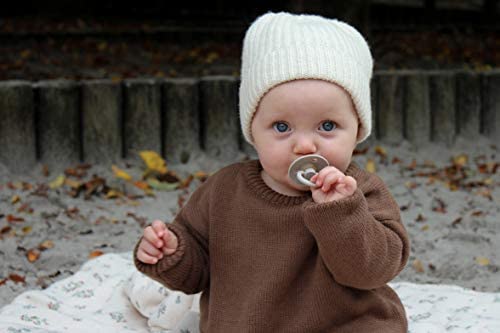 BIBS Pacifiers Colour Collection | Natural Rubber Baby Pacifier | Set of 2 BPA-Free Soothers | Made in Denmark | 0+ Months (Pack of 2) | Sage Night