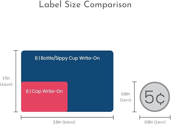 Name Bubbles - Reusable Baby Bottle Labels for Daycare (20 Labels) - Kids Washable Name Tags for Bottles, Sippy Cups, & Snack Containers, Waterproof, Baby Name Stickers, Write-On (Forest Animals)