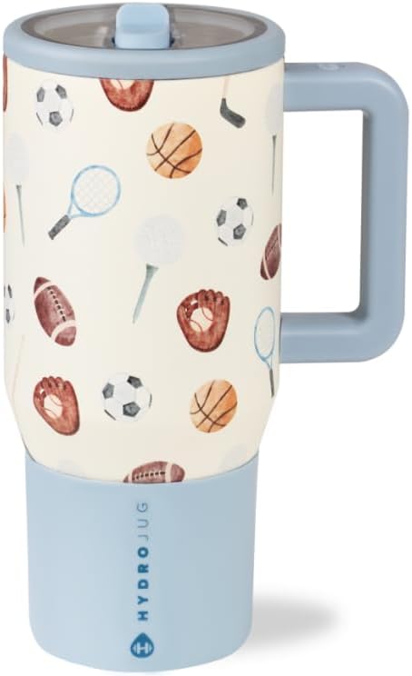 HydroJug Kids - 20 oz Insulated Kids Water Bottle with Flip Straw & Handle | Leak-Proof & Durable | Perfect for School, Sports, Lunch, Travel & Camp, Sports