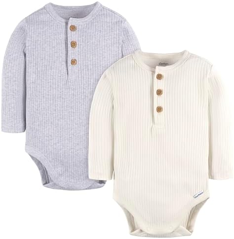 Gerber unisex-baby Baby Boys' and Baby Girls' 2-pack Bodysuits