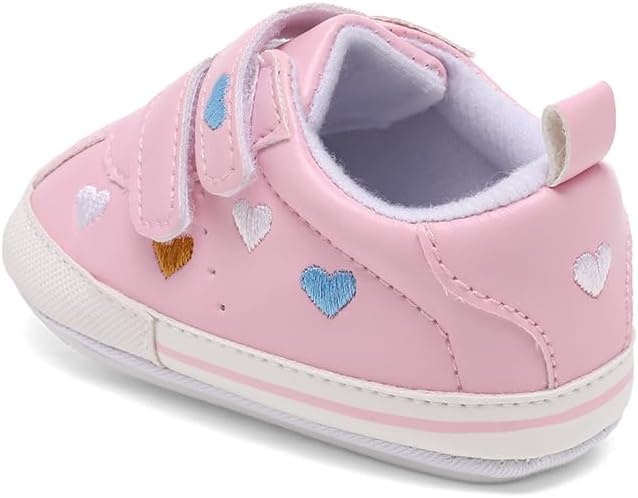 Clowora Baby Boys Girls Shoes Non-Slip Rubber Sole Sneakers Infant First Walking Toddler Crib Shoes Newborn Loafers Flats.