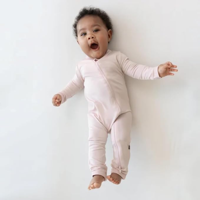 KYTE BABY Unisex Rayon Made From Bamboo Zippered Rompers 0-24 Months