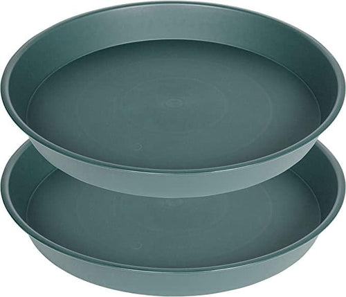 2 Pack of Bird Bath Bowl 19", 2.3" Depth, 18 19 inch Plant Tray Saucer by Bleuhome