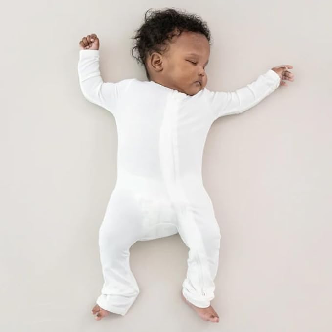KYTE BABY Unisex Rayon Made From Bamboo Zippered Rompers 0-24 Months