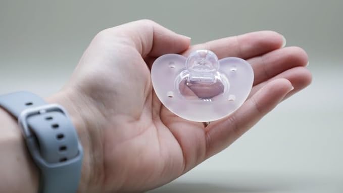 Breathe Baby Pacifier – Patented Design for Natural Oral & Facial Development - BPA-Free, Latex-Free, Pediatrician Developed - Dishwasher Safe 2 Pack (Stage 4: 13+ Months)