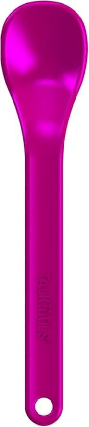 TalkTools Wee Textured Magenta Spoons | Provides oral awareness during feeding | Encourages lip closure | Normalize acceptance of foods with a variety of textures (Wee Textured, 12 Pack)