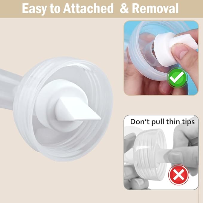 4pack Breast Pump Parts, 2pcs 32mm Flange and 2pcs Duckbill Valves for Spectra/Motif Luna/Amada MYA Breast pumps Parts, for Spectra S2 S1 9 Plus Parts, Replace to Spectra Flange Spectra Duckbill Valve
